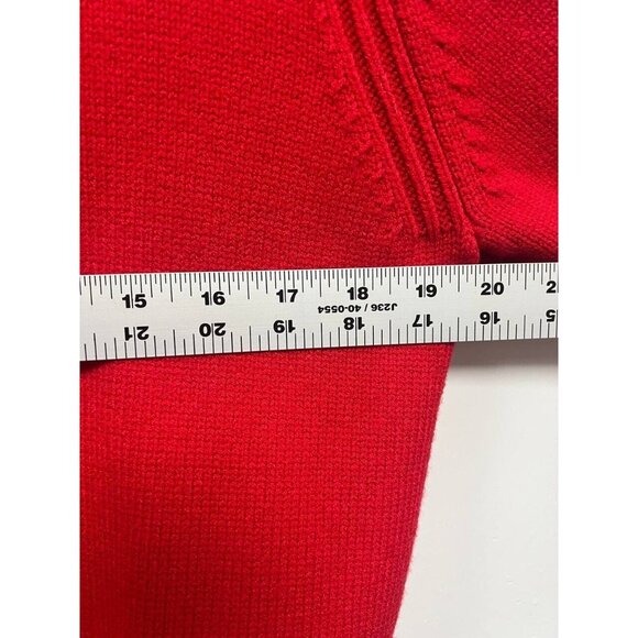 Anthropologie Mare Mare Twofer Mock-Neck Sweater Dress Red Size Small - Picture 10 of 11